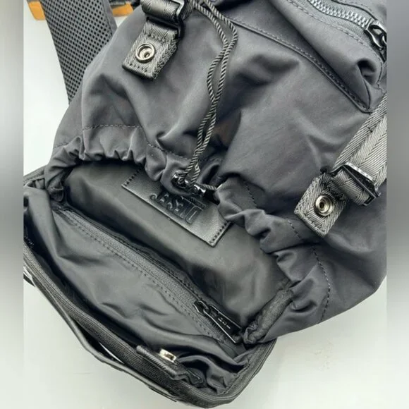 🆕 DIESEL 🧿 NWOT Black Nylon Monogrammed Backpack - Picture 9 of 13